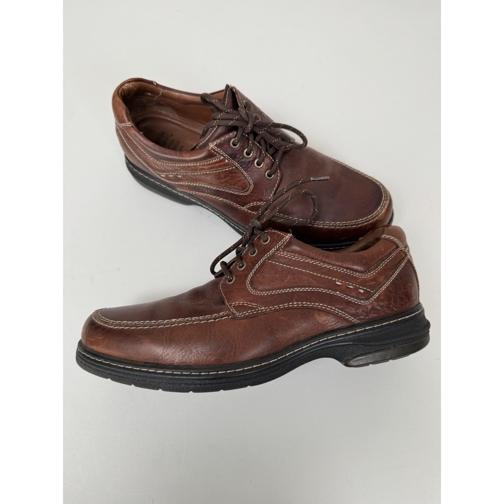 Johnston & Murphy XC4 Brown Leather Oxford Shoes Mens 10 M Casual Business Sport